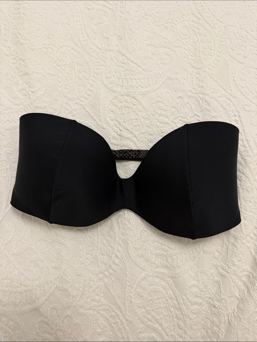 Acacia swimwear *maybe Medium* Strapless Black Bandeau top